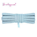 BRISTLEGRASS 2 5 10 Yard 1/4" 6mm Flat Skinny Elastic Cord Glitter Latex Rubber Band Rope Notebook Earloop Dress DIY Sewing Trim