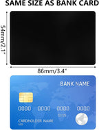 10Pcs Metal Business Card Blanks for Laser Engraving 10 Colors Aluminum Sheet Engraving Blanks DIY Cards for Home 86*54*0.2mm