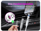 AUFU 3Pcs 9Pin Magnetic Type C Adapter 240W Fast Charging USB C To Type C Adapter OTG Connector For Samsung Xiaomi Lenovo Laptop