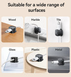 ROCOREN Magnetic Cable Organizer Self Adhesive Wire Holder Under Desk Adjustable Cable Management Wire Keeper Cable Holder Clips 6-30PCS