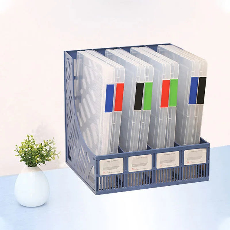Transparent Thicken A4 File Box Plastic Office Document Sorting Storage Box Buckle Design Book File Archive Seal Boxes Organizer