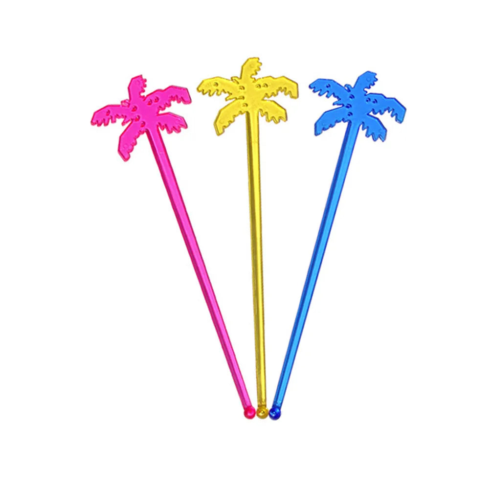 25Pcs Coffee Stir Stick Coconut Stirrers Mixing Sticks Coffee Beverage Stirring Rod Drinks Beverage Sticks Bar（Random color）