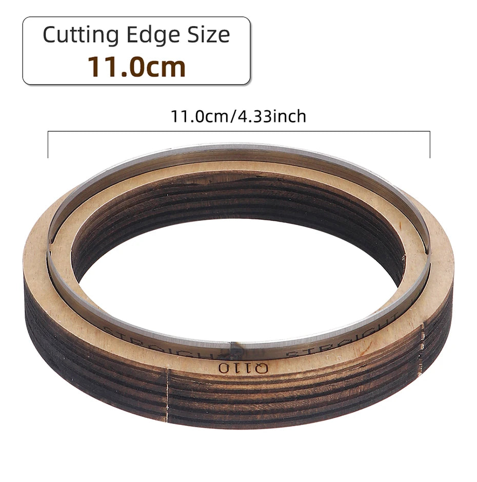 QJH Big Size Hollow Round Hole Punch, High Carbon Steel Round Leather Cutting Dies for DIY Leather Crafts (5 6 7 8 9 10 11 12cm)
