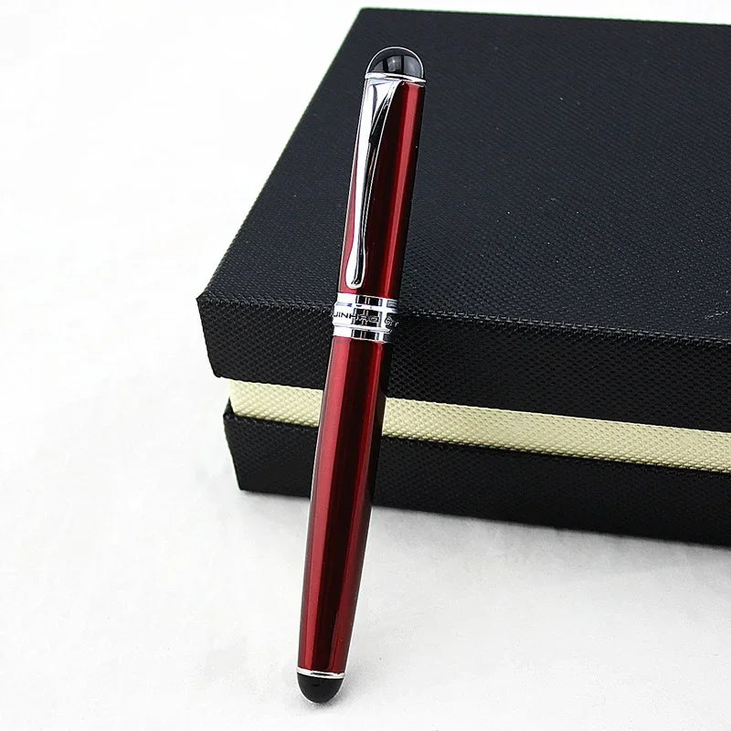 Jinhao X750 Classic Style Silver Clip Metal Fountain Pen 0.5 mm Nib Steel Ink Pens for Gift Office Supplies School Supplies