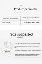 Latex Dishwashing Gloves Waterproof Household Kitchen Washing Bowl Washing Clothes Vegetable Cleaning Household Unisex