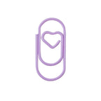 50pcs Metal Macaron Love Heart Paper Clips Gold Rose Gold Mini Bookmark Ticket Photo Binder Clips Patchwork Clip Office Supplies