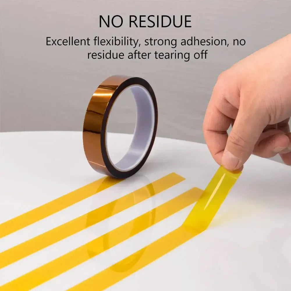 5-40mm Kapton Tape Polyimide Adhesive Insulating Adhesive Tape Каптоновый Скотч Heat Tape for Board Protection