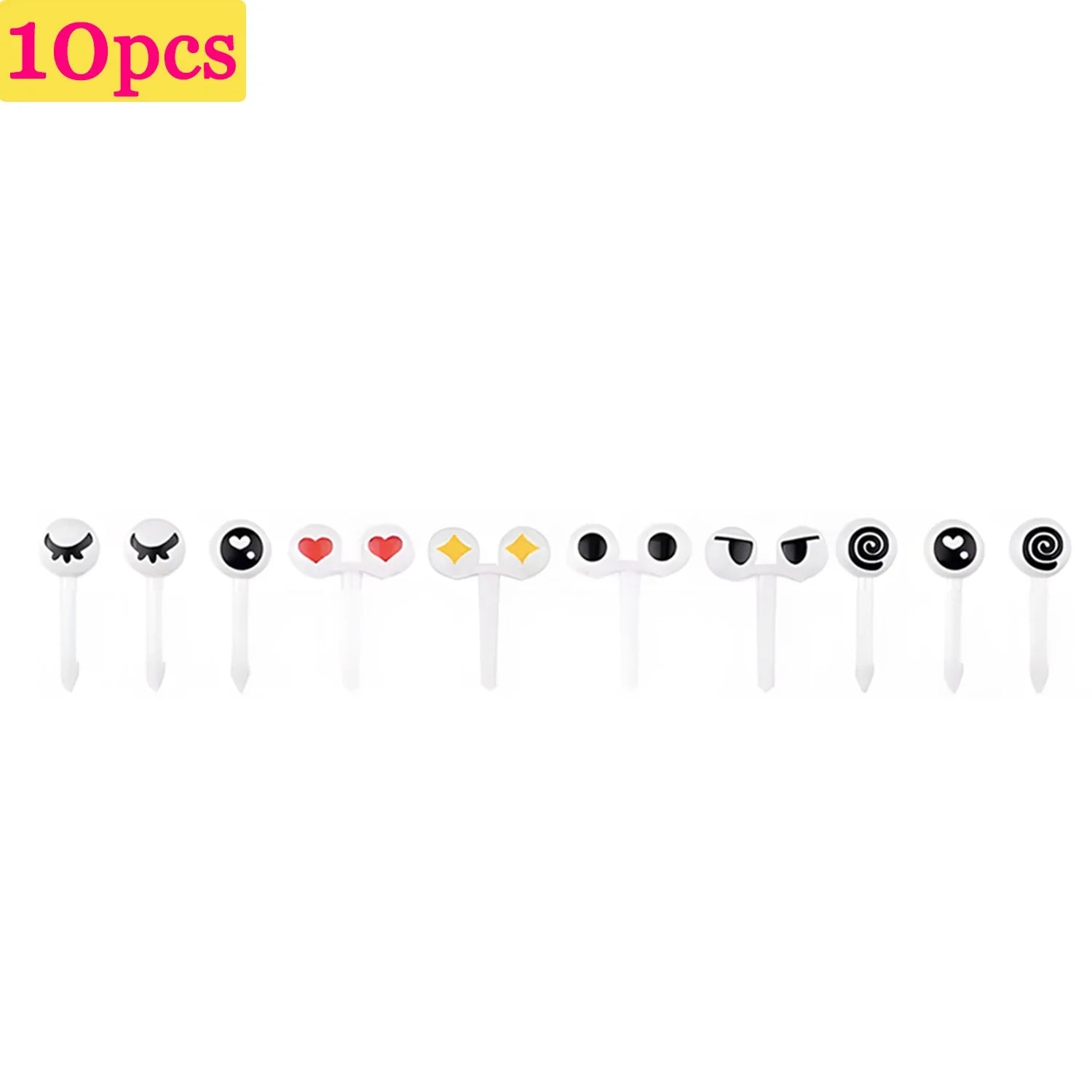 Mini fruit forks toothpicks skewer set for kids children plastic animal food picks for bento Lunch box decorating accessories