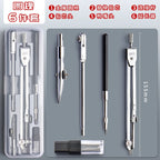 M&G Compass Drawing Tool Metal Geometric Protractor Engineering Protractor Drawing Tool, Suitable for Students and Carpenters