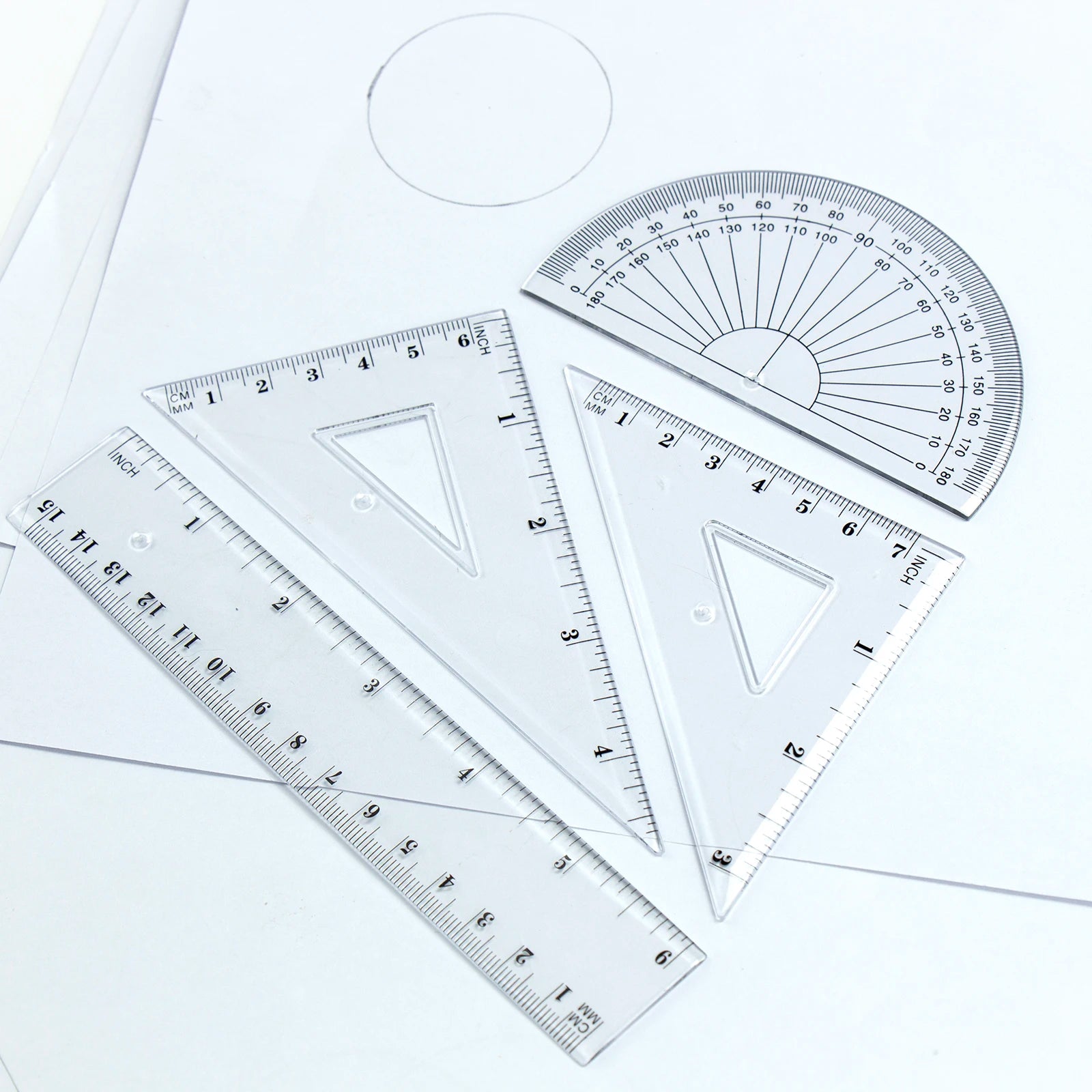 Basic 8‑piece metal compass set, geometry drafting drawing tools for student use