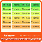 Custom Hebrew Waterproof Self-adhesive Baby Name Sticker Personalized Kids School Label Kindergarten Stationery Tag