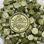 100pcs/bag Octagonal Sealing Wax Beads for Wax Stamps is Suitable for Wedding Invitations, Envelope Cards, Christmas Gift