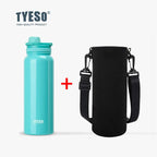 TYESO Thermos Bottle Car Insulated Flask Water Tumbler for Outdoor Sports Travel Vacuum Flasks Stainless Steel Thermal Cup