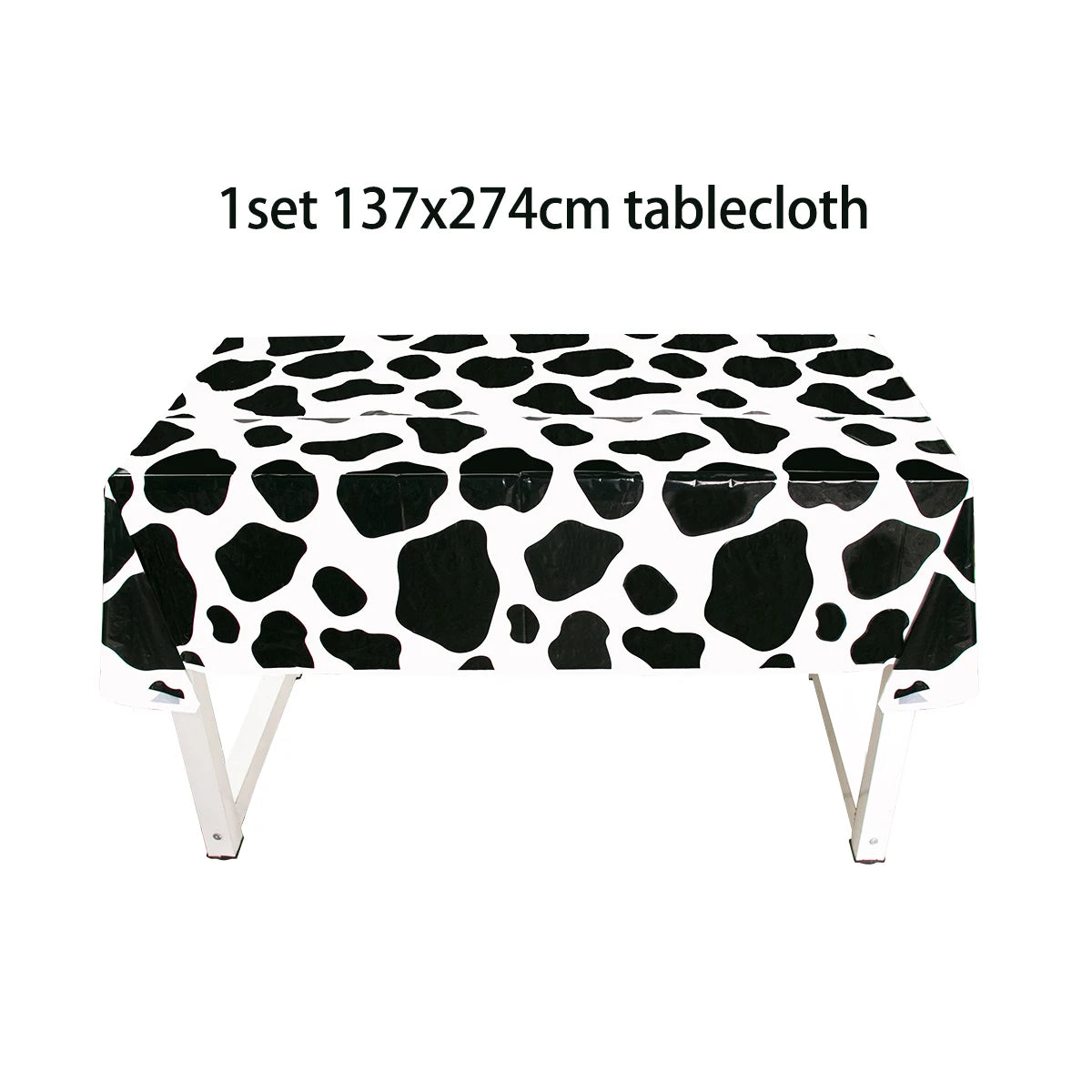 Cow Party Themed Disposable Tableware Set Paper Plates and Cow Napkins for Kids Cow Themed Birthday Party Decorations