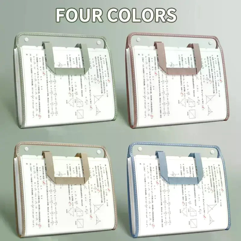 A4 Portable Accordion File Organizer, 13 Pocket Expanding Document Folder for Business School Office Student Supplies