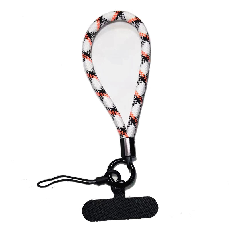 Phone Lanyard Wrist Strap Woven Phone Lanyard Creative Keychain Hanging Rope Anti-lost Security Wristband Universal Short Rope