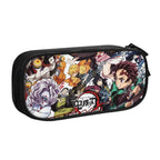 Nime Demon Slayer Kimetsu No Yaiba Pencil Pen Case Stationery Bag Pouch Holder Box Organizer for Teens Girls Adults Student.