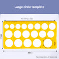 1/4Pcs Circle Template Measurement Geometry Ruler Circular Oval Drawing Template Drafting Ruler Office School Scale Drawing Tool