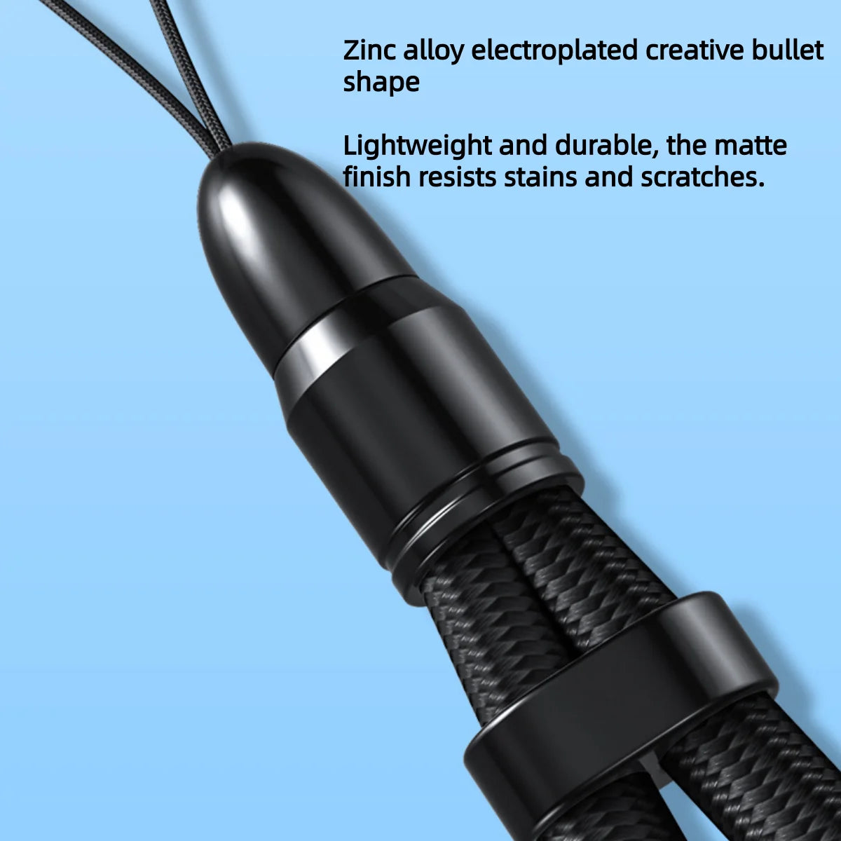 Multifunctional Mobile Phone Strap Bullet Shaped Phone Case Short Rope Adjustable Length Lanyard for Earphones and U-disk
