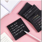 Black N Times Sticky Notes To Do List Memo Pad Notepad Cute School Office Supplies Gift Stationery