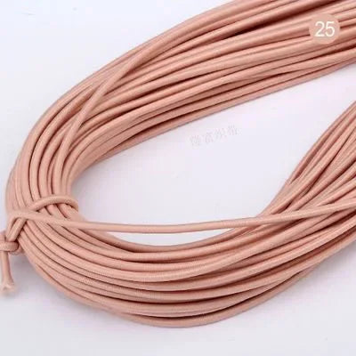 2mm Colorful High-Quality Round Elastic Band Round Elastic Rope Rubber Band Elastic Line DIY Sewing Accessories 5meters