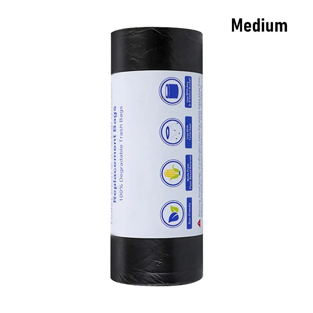 30Bags/Roll Disposable Garbage Bag Trash Can Bin Small Medium Large Rubbish Bag Points Off Black Plastic Bags Bathroom Kitchen