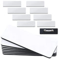 16Pcs Blank Name Badges with Pin Premium Density Board DIY Name Tag Pin for Students Workers Teachers Cafes Hotels Airlines