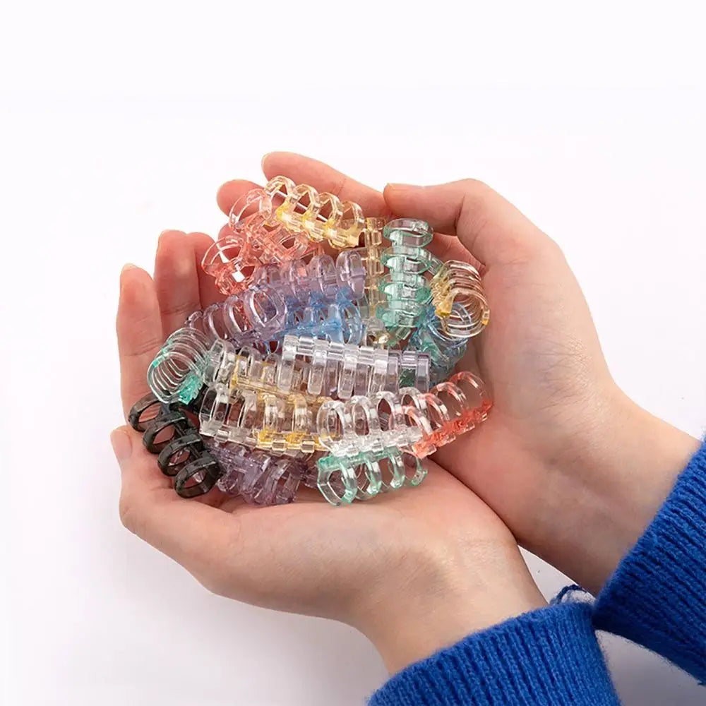 10Pcs Binding Spines Snap Split Binder Rings Learning Cards A4 A5 A6 Notebook Loose Leaf Stationery Office Supplies Plastic
