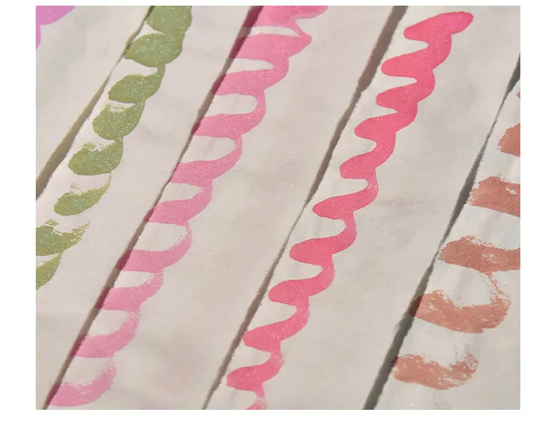 Colored Pearlescent Ink Stick Handmade Chinese Sumi Solid Ink Stick Traditional Calligraphy Ink Stick for Beginners Practicing
