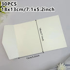 30pcs 18x13cm Green Envelopes for Wedding Invitation Small Business High-grade 250g Paper Stationery Supplies Storage Bag