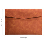 PU Leather A4 Document Bag, 7 Colors, File Folder for Office & Travel, Stylish Organizer