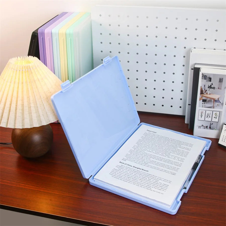 A4 transparent data storage box, folder, large capacity, multifunctional student test paper, book, graduation certificate, archi