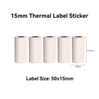 Thermal Mini Printer, Portable Inkless Sticker Maker,Bluetooth Free Cut Small Pocket Printer for Children DIY 57mm Photo Print