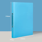 1PCS A4 Perforated Folder Candy-Colored Transparent O-shaped 2-hole, 3-hole, 4-hole Waterproof File Folder Binder