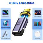140W USB4.0 40Gbps Thunderbolt3 Magnetic Type-C OTG USB C To USB-C Fast Charge Magnet Converter Cable 8K@60Hz USB Type C Adapter