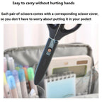 1PC KOKUYO All Purpose Scissors,Stainless Steel Blades, Soft Non-Slip Grip Handle,Not Easily Adhesive,for Home Office School Use