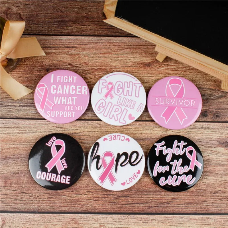 Round 58mm Custom Your Logo Pins Badge Personalized Tinplate Brooches Bag Decoration Label Badges Customize Gift For Kids