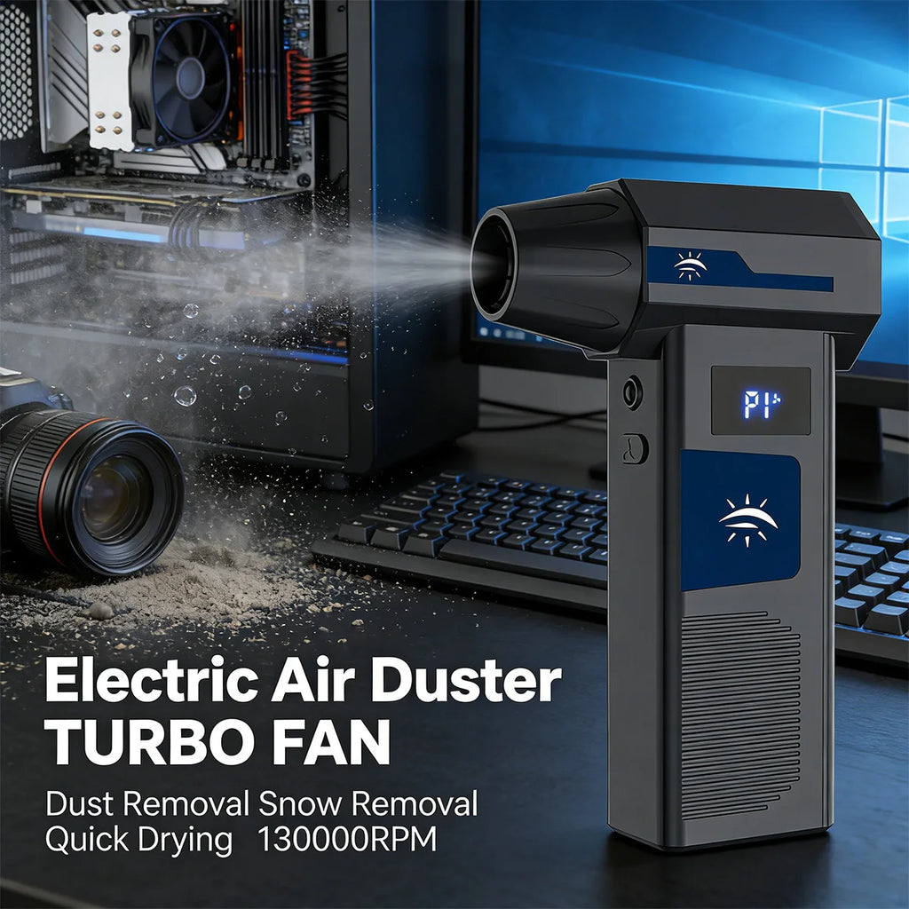 New Turbo Fan Wind Super Power 130000RPM Turbo Air Blower Fan Jet Brushless Motor with 4000mAh Rechargeable Battery Car Cleaning