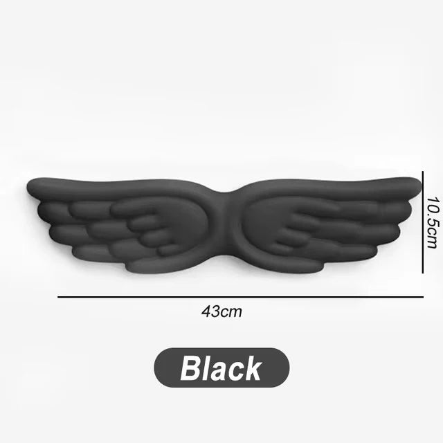 Angel Wings Shaped Keyboard Mouse Wrist Rest Memory Foam Anti-slip Silicone Ergonomic Wrist Guard Table Mat Mouse Pad For Laptop