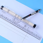 30cm/15cm drawing parallel ruler, roller balance ruler multifunctional drawing design, drawing ruler tool