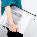 Mesh Zipper Storage Bag Document Bag Waterproof File Pouch Folders School Office Supplies Cosmetic Makeup Bags A3/A4/A5/A6