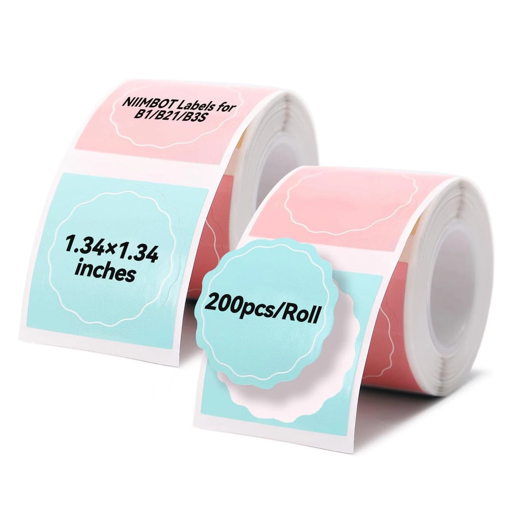 NiiMBOT B21 B1 Round Sticker Labels Sticker Self-adhesive Waterproof Thermal Label Paper For Niimbot Mini Portable Label Maker