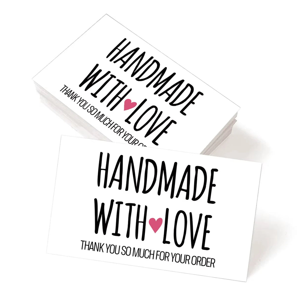 50/100pcs Custom Cards Thank You Card Business Card Personalized Logo Packaging For Business Wedding Invitation Gifts Decor Card
