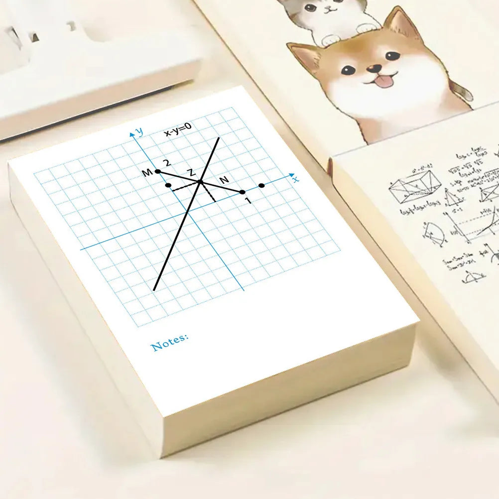 4 Practice Notebooks Xy Coordinate Learning Math Graphing Sheets Dual Side Graph Paper for Students Teachers Math Drawing