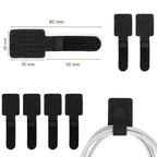20Pcs Adhesive Cable Management Straps Reusable Self-Adhesive Cable Organizer Ties for Desk Wire Management