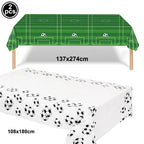 Soccer Party Disposable Tableware Paper Plates Cups Napkins Tablecloth Soccer Birthday Party Decoration