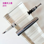 NEW Wingsung 601 Press Piston Fountain Pen Iridium EF/F Nib Steel Cap Vacumatic Resin Ink Pen School Stationery Office Supplies