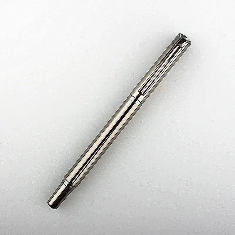 High Quality for Writing Fountain Pen 0.38mm EF Nib Stainless Steel Metal Inking Pen for Writing Signing Pen