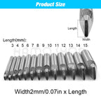 1pc 2mm-6mm Width Leather Oval Shape Hole Punch Steel Craft Hollow Hole Punch Leather Tools Leather Belt Hole Punch DIY Tools
