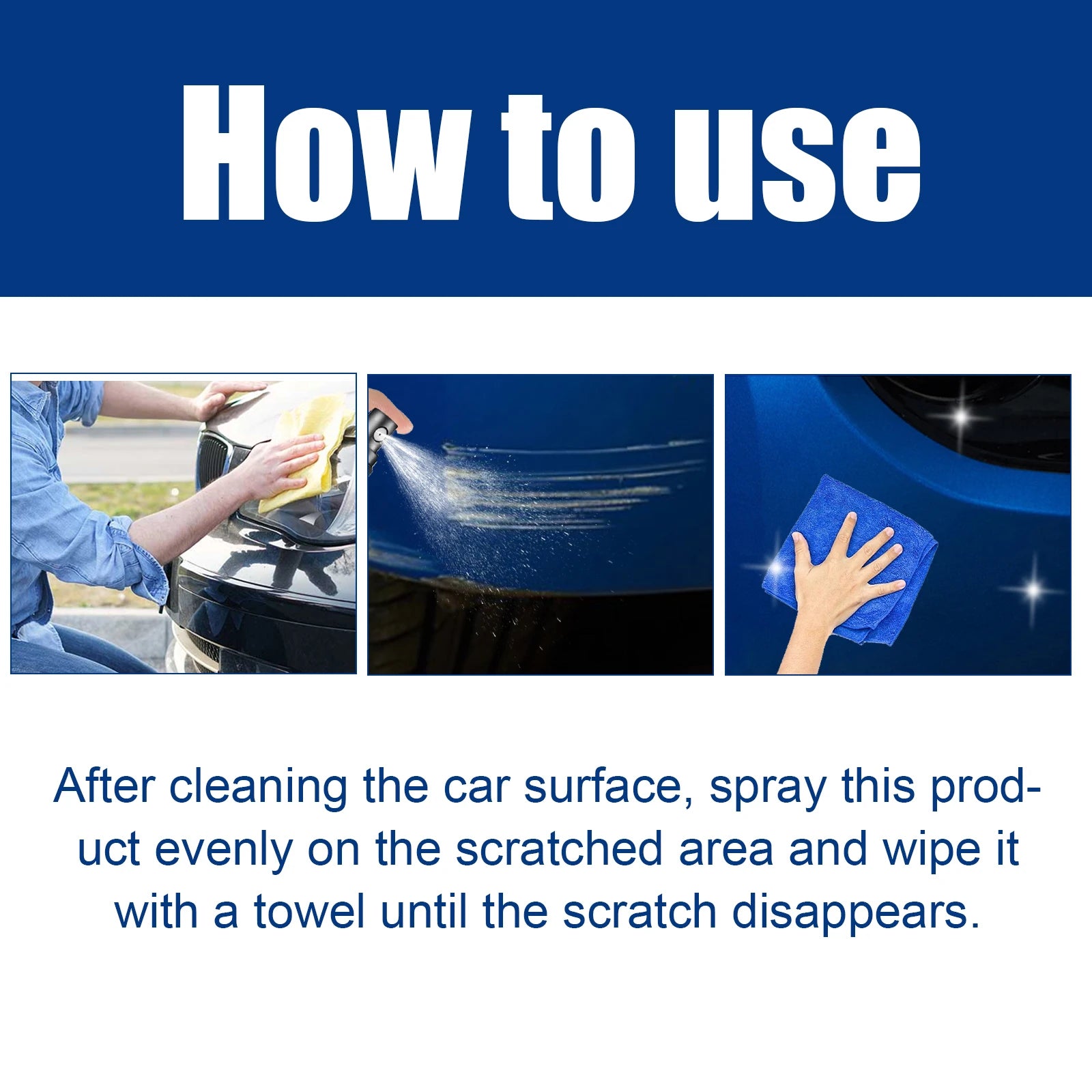 Car Scratch Spray Car Paint Scratch Refurbishment Polishing Touch Up Paint Cleaning Care Spray